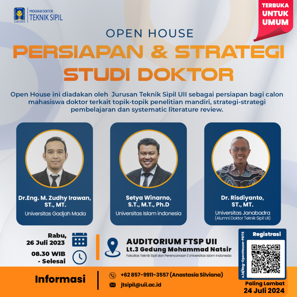 Open House : Persiapan & Strategi Studi Doktor