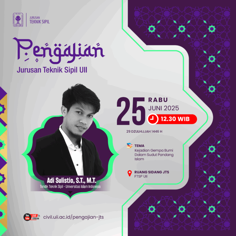 Pengajian Jurusan Teknik Sipil – Rabu 25 Juni 2025