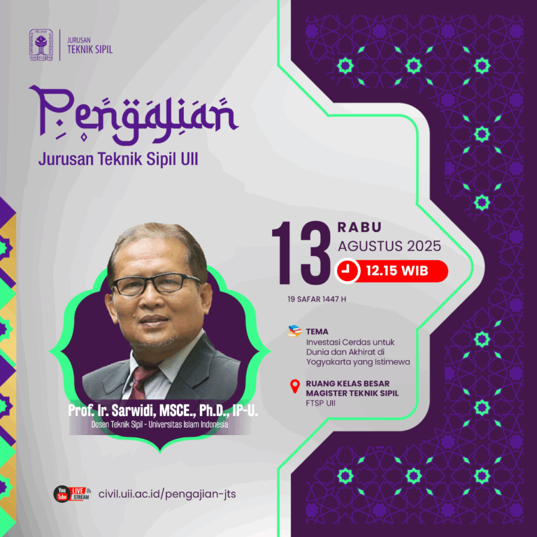 Pengajian Jurusan Teknik Sipil – Rabu 13 Agustus 2025